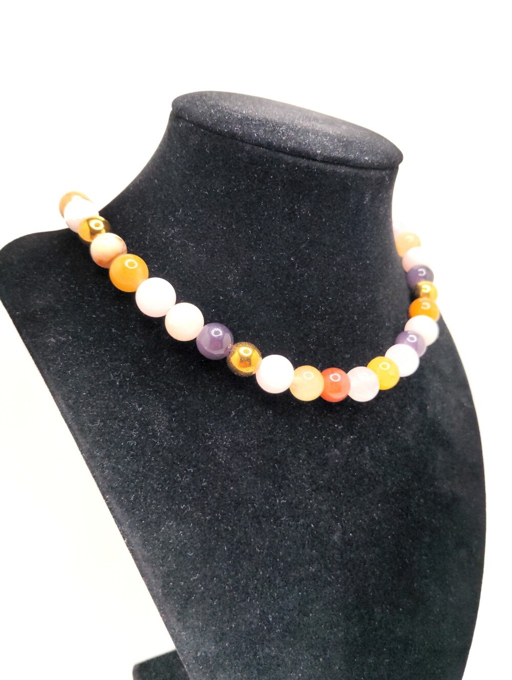 381MIDALANE Semi-Precious Quartz Choker